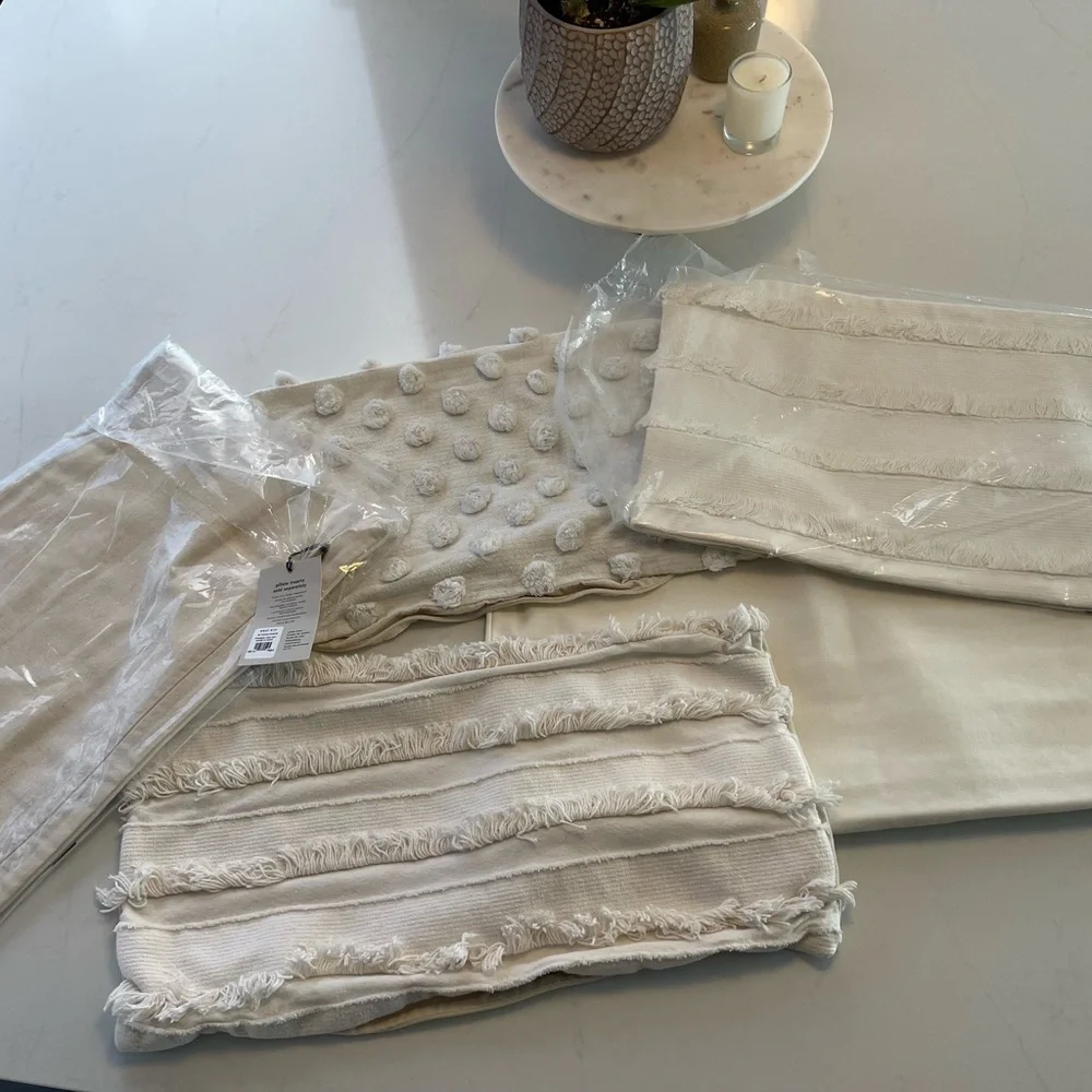 West Elm Textured Pillow Covers